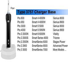 Electric Toothbrush Replacement Charger for Oral B, UK 3 Pin Plug Toothbrush Charger, UK Inductive Electric Toothbrush Charger Base Compatible with