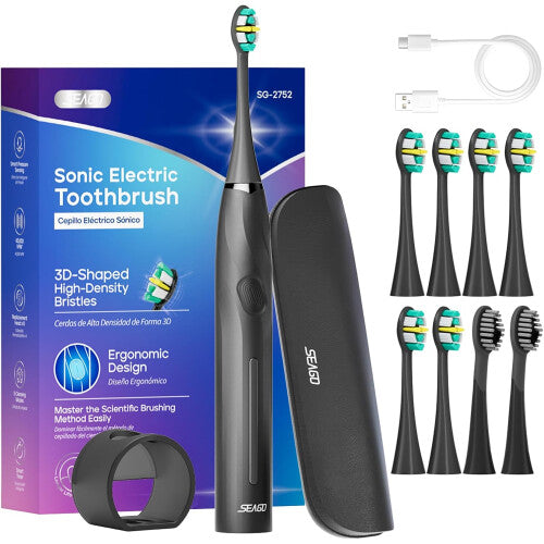 Electric toothbrush with pressure sensor