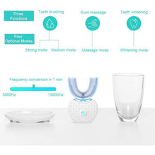 Electric Toothbrush,Automatic Toothbrush,U-Shape Sonic Toothbrush Teeth Whitening Kit,white