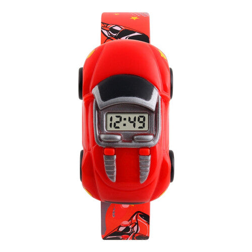 Electronic Wristwatch Innovative Car Shape