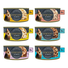 Encore 100% Natural Wet Cat Food, Multipack Chicken and Fish Selection in Broth 70 g Tins (Total of 48 Tins)