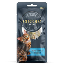 Encore 100% Natural Wet Cat Food, Pouch Treat, Mackerel Fillet Loin, 30g (Pack of 12)