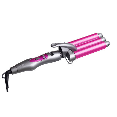 Envie 3 Barrel Hair Waver Curling Tongs with Multiple Heat Settings