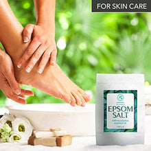 Epsom Bath Salt Eucalyptus 1kg with Eucalyptus Essential Oil - 100% Pure Epsom Salts - Magnesium Sulphate Crystals & Eucalyptus - Skin Care -