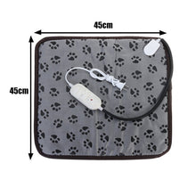 (EU Plug) Electric Pet Heat Pad Heated Mat Bed Cat Whelping Winter Warm Mat Waterproof