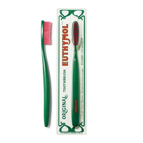 Euthymol Classic Toothbrush, Large Full Head, Soft Bristle, Triple Curve Ergonomic Manual Toothbrushes, Efficient Cleaning, Sensitive Gums Teeth,