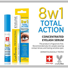 Eveline Cosmetics Eyelash Serum 8in1 | 10 ML | Lash Growth Activator | Strengthening and Thickening Conditioner | Argan Oil and Hyaluronic Acid