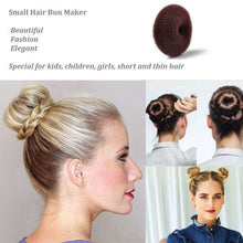 Extra Small Hair Bun Maker for Kids  6 PCS Chignon Hair Donut Sock Bun