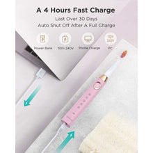 Fairywill 5 Modes Electric Toothbrush FW-508 4 Brush Heads Pink Timer