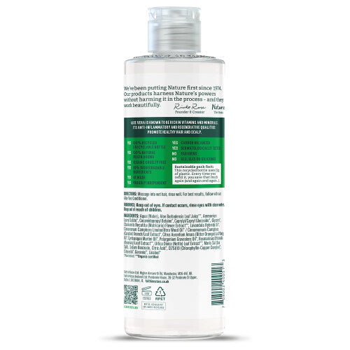 Faith In Nature Organic Aloe Vera Conditioner, Soothing for Normal Hair & Scalp, Vegan & Cruelty Free, No SLS, Silicones or Parabens, 400ml