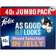 Felix As Good As It Looks Mixed Cat Food 40x100g, Packaging may vary