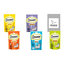 FENES Bundle With Pack of 5 Dreamies Mega Pack Cat Treats, Tasty Snacks of Different flavours Like Delicious Chicken - Tasty Cheese - Heavenly Tuna