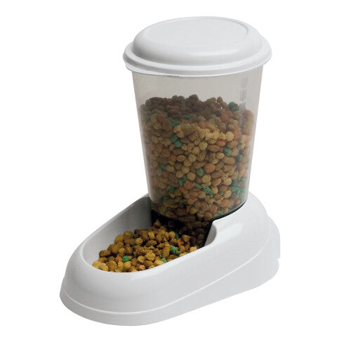 Ferplast Zenith Cat and Dog Food Dispenser, 29.2 x 20.2 x 28.8 cm, 3L, White