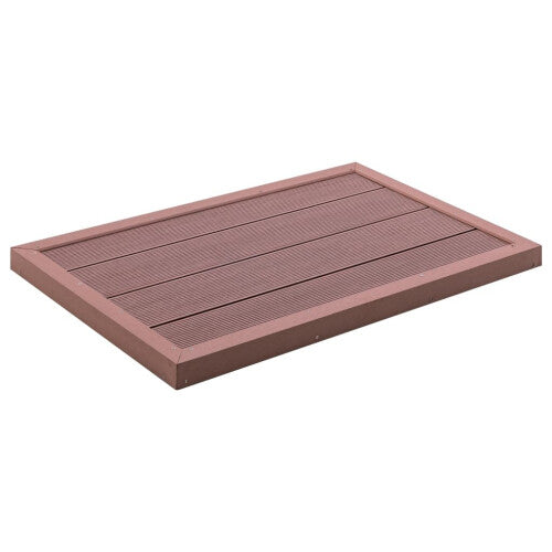 Floor Element for Solar Shower Brown 101x63x55 cm WPC