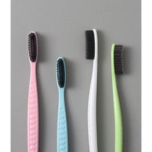 Flossing Toothbrush, Charcoal Soft Bristles for Adults, Super Long Head