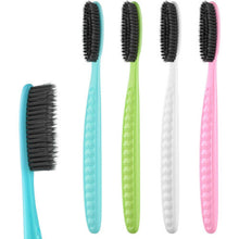 Flossing Toothbrush, Charcoal Soft Bristles for Adults, Super Long Head