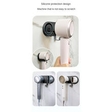 For Hair Dryer Storage Rack Free Punching Wall Holder White