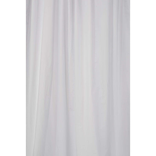 Fully Waterproof Plain White PVC Shower Curtain, 1800 x 1800mm