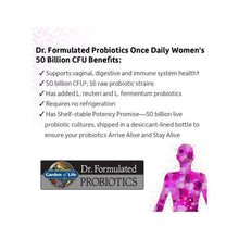 Garden of Life Dr. Formulated Probiotics Once Daily Women's 50 Billion CFU - 30 Capsule