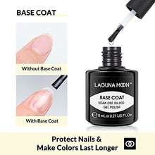 Gel Top Coat and Base Coat, Matte Top Coat Gel Polish, 8ml Gel Base and No Wipe Top Coat Nail Varnish Set, Soak off UV LED Glossy Top and Base Coat