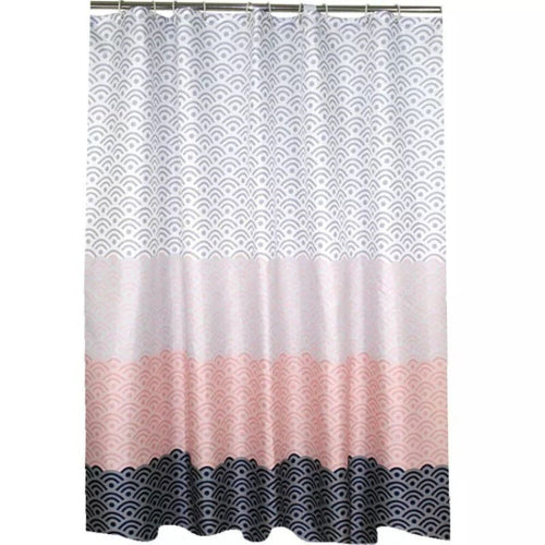 Geometric Shower Curtain Waterproof Bath Bathroom Curtain, Size:width 100 x Height 200cm