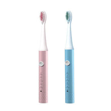 (Girl Pink Body  4 Bruch Head) Jianpai Adult Blue Pink Sonic Electric Toothbrush