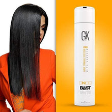 GK HAIR Global Keratin The Best (10.1 Fl Oz/300ml) Smoothing Keratin Hair Treatment - Professional Brazilian Complex Blowout Straightening For Silky