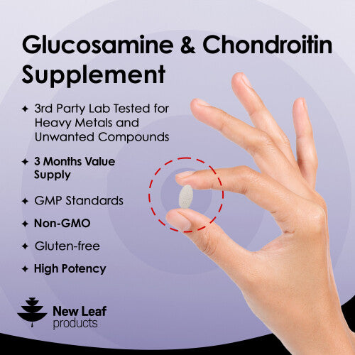 Glucosamine & Chondroitin High Strength Tablets - Added MSM, Vitamin C