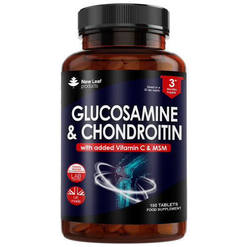 Glucosamine & Chondroitin High Strength Tablets - Added MSM, Vitamin C