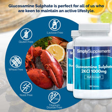 Glucosamine Sulphate 2KCl 1000mg | 360 Tablets = Up to 1 Year Supply | Manufactured in The UK