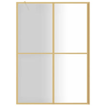 (gold, 140 x 195 cm) vidaXL Walk-in Shower Wall with ESG Glass Bathroom Screen Shower Partition