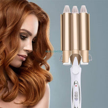 (Gold 25mm) Hair Curler Hair Waver Curling Wands Curling Tongs  Ceramic Curling Iron Gift for Women