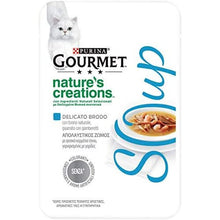 Gourmet Crystal Soup Delicate Broth for Cat, with Natural Tuna, garnished with Shrimp, 40 Grams - Pack of 32