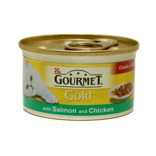 Gourmet Gold Can Salmon & Chicken Cig 85g (Pack of 12)