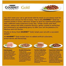 Gourmet Gold Chunks in Gravy Cat Food, Beef, 8 x 85g