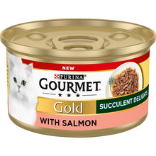 Gourmet Gold Succulent Delights Adult Wet Cat Food Salmon 12x85g