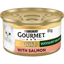 Gourmet Gold Succulent Delights Adult Wet Cat Food Salmon 12x85g