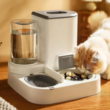 (gray (ceramic bowl)) 2 In 1 Automatic Pet Feeder, Automatic Cat Food And Water Bowl Set, Cat Feeder, Dog Feeder, Pet Feeder, Automatic Water And Food Dispenser For Pets Yo