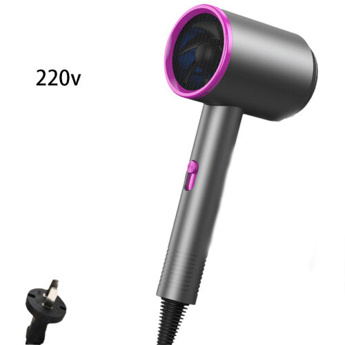 (Gray) Tshaped Hair Dryer Highpower Fashionable Portable Household Fast Air 220v