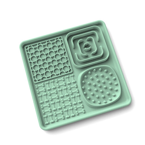 (Green) BPA Free Silicone Dog Lick Mat with Extra Large Suction Cups