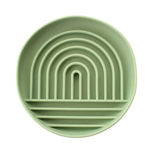 (Green) Silicone Slow Feeder Bowl With Suction Base