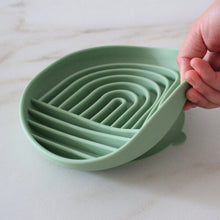 (Green) Silicone Slow Feeder Bowl With Suction Base