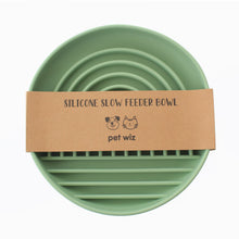 (Green) Silicone Slow Feeder Bowl With Suction Base