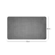 (Grey/Brown, 75x44cm) Nicoman Reversible Anti Slip Dual-Colour Shower Mats