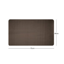 (Grey/Brown, 75x44cm) Nicoman Reversible Anti Slip Dual-Colour Shower Mats