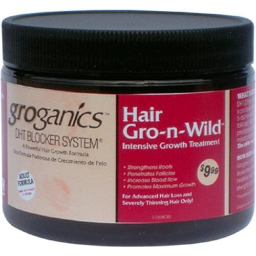 Groganics Hair Gro-N-Wild, 6 Ounce