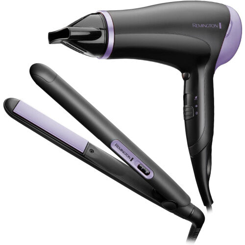 Hair Care Gift Set (Ultra-Thin Ceramic Straightener and 2000W Hair Dryer with Concentrator