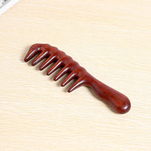 Hair Comb for Detangling - Wide Tooth Wood Comb for Curly Hair - No Static Natural Wooden Sandalwood Comb