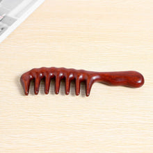 Hair Comb for Detangling - Wide Tooth Wood Comb for Curly Hair - No Static Natural Wooden Sandalwood Comb