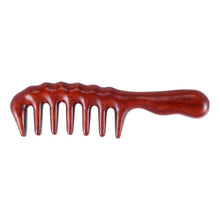 Hair Comb for Detangling - Wide Tooth Wood Comb for Curly Hair - No Static Natural Wooden Sandalwood Comb